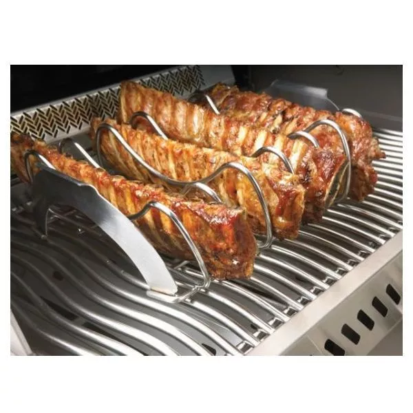 Napoleon PRO Edelstahl Spare Rib Halter 2 Napoleon PRO Edelstahl Spare Rib Halter – Bild 2