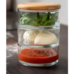 Ooni Stapelgefäss-Set -Campingbedarf Geschäft aufbewahrungs stapelgefaess glas set ooni zubehoer glasbehaelter 1000 5 25116