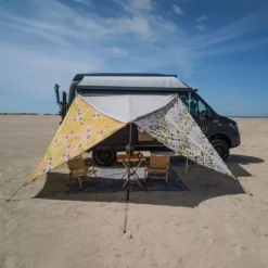 Camping-Sonnensegel Bent TC Zip Canvas Scandinavian, Design: Misty Rose -Campingbedarf Geschäft bent sonnenschutz sonnensegel tc zip canvas scandinavian verschiedene designs 1000 2 28559