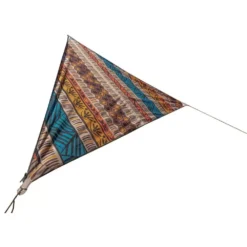 Camping-Sonnensegel Bent TC-Zip-Canvas Single, Afrika Druck