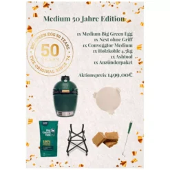 Big Green Egg Medium Starterset 50 Jahre Jubiläumset
