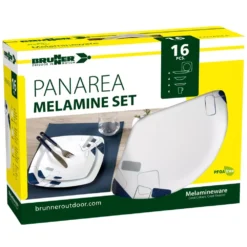 Geschirrset Brunner Melamin Set Panarea C2X -Campingbedarf Geschäft brunner panarea camping set melamingeschirr 16 teilig flache tiefe eller tassen 1000 2 25397