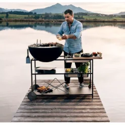 FIRE KITCHEN Mit BOWL 70 Plancha-Grillset Tief -Campingbedarf Geschäft buchenholz arbeitsplatte fire kitchen hoefats mit bowl 70 plancha grill set mobile aussenkueche 1000 4 26346