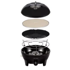 Gas-Tischgrill Cadac Dometic Glamp Chef 40, 50 Mbar -Campingbedarf Geschäft cadac dometic glamp chef 40 tischgrill mit pizzastein grillrost kaffeekannenstaender topfstaender 1000 2 27794