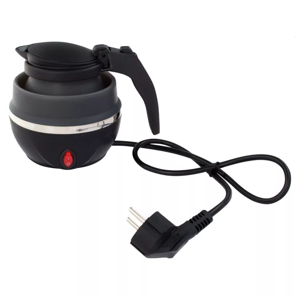 Faltbarer Camping-Wasserkocher Eurotrail 0,8 Liter, Grau 2 Faltbarer Camping-Wasserkocher Eurotrail 0,8 Liter, Grau – Bild 2