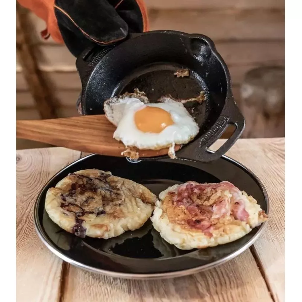 Petromax Emaille-Teller, Schwarz, 2 Stück, Ø 18cm 4 Petromax Emaille-Teller, Schwarz, 2 Stück, Ø 18cm – Bild 4