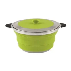 Faltbarer Campingtopf Outwell Collaps Mit Deckel L 4,5 Liter, Lime Green