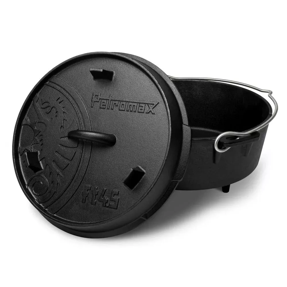 Dutch Oven Petromax Feuertopf Ft4.5 Aus Gusseisen, Ø 22 Cm 2 Dutch Oven Petromax Feuertopf Ft4.5 Aus Gusseisen, Ø 22 Cm – Bild 2