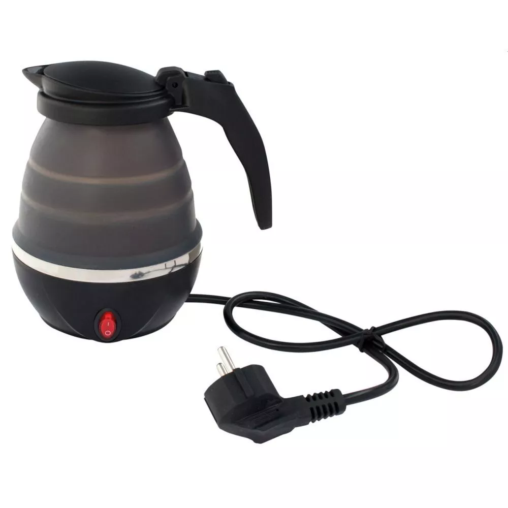 Faltbarer Camping-Wasserkocher Eurotrail 0,8 Liter, Grau 1 Faltbarer Camping-Wasserkocher Eurotrail 0,8 Liter, Grau