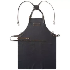 Grillschürze Feuermeister Premium Lederschürze, Nappaleder, Länge 85 Cm, Kreuzberiemung