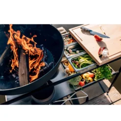 FIRE KITCHEN Mit BOWL 57 Plancha-Grillset Tief 10 FIRE KITCHEN Mit BOWL 57 Plancha-Grillset Tief -Campingbedarf Geschäft feuerschale bowl 57 hoefats fire kitchen mobile outdoor kueche plancha grillset holzarbeitsplatte edelstahleinlegeboeden 1000 4 26345