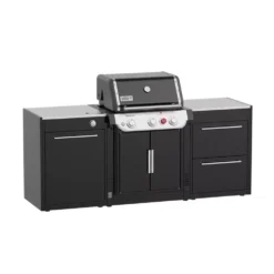 Weber Outdoorküche BBQ-Kitchen 231, 2er Set Für Genesis E-335 Mit Seitenkocher -Campingbedarf Geschäft gas grillkueche weber bbq kitchen 231 2er set genesis e 335 draussen grillen outdoor kitchen 1000 2 26569