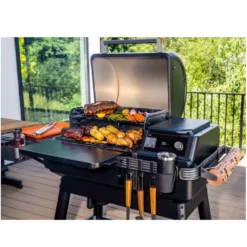 Pellet-Smoker Traeger Ironwood International + Pelletsensor -Campingbedarf Geschäft grillen auf zwei ebenen ironwood international traeger holzpelletgrill 1000 11 24771