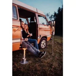 Höfats Spin Erdspiess, Silber -Campingbedarf Geschäft hoefats spin erdspiess tischfeuer gartenfackel feuerlampe 1000 2 22325