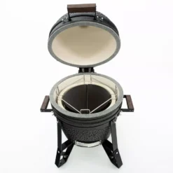 Mobiler Kamado-Grill The Bastard Compact Urban -Campingbedarf Geschäft holzkohle grill the bastard compact urban matt schwarzer mobiler kamadogrill mit deflektorstein 1000 5 22999