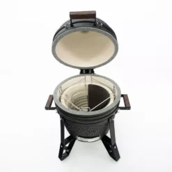 Mobiler Kamado-Grill The Bastard Compact Urban -Campingbedarf Geschäft holzkohlegrill the bastard compact urban matt schwarzer mobiler keramikgrill 1000 4 22999