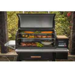 Pelletgrill Traeger Timberline 1300, Schwarz | Ausstellungsstück -Campingbedarf Geschäft holzpelletgrill traeger timberline 1300 pellet grill schwarz offen 1000 9 28680