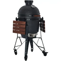 Holzkohlegrill The Bastard Urban Medium Complete -Campingbedarf Geschäft kamado the bastard medium urban complete schwarzer holzkohle grill 1000 3 22536