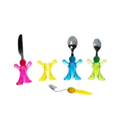 Besteckset Gimex Kids Line 4-teiliges Puppen-Besteck -Campingbedarf Geschäft kinderbesteck mit abnehmbaren griffen puppen maennchen design gimex besteck set aus edelstahl 1000 2 27155