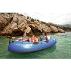 Freizeitboot Sevylor Caravelle KK85 Kit -Campingbedarf Geschäft komplett set caravelle kk85 kit sevylor freizeitboot k85 inklusive riemenpaar ruder paddel luft pumpe schlauchboot luftboot aufblasbares boot 1000 2 22518