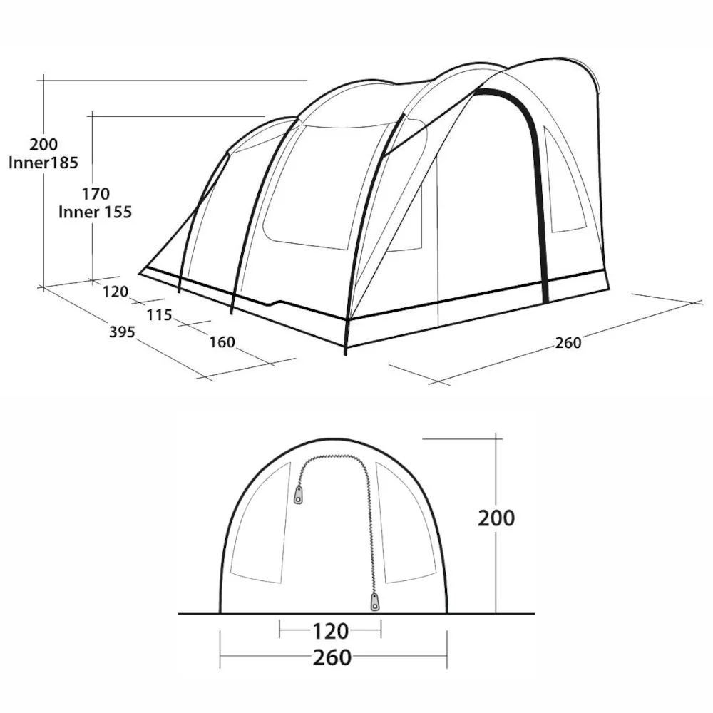 Campingzelt Outwell Sky 4 2 Campingzelt Outwell Sky 4 – Bild 2