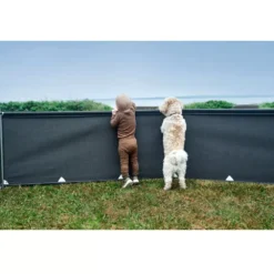 Windschutz Isabella 3-teiliger Mini-Windschutz -Campingbedarf Geschäft mini windschutz isabella grauer kleiner sichtschutz campingsichtschutz windblockaden windzaun campingzubehoer 1000 2 23180