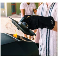 Ooni Hitzebeständige Handschuhe -Campingbedarf Geschäft mit flanell gefuetterte lederhandschuhe ofenhandschuhe hitzebestaendig ooni zubehoer 1000 3 25302