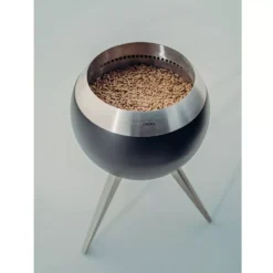 Feuerkorb Höfats Feuerschale MOON 45 Mit Hohem Fuss -Campingbedarf Geschäft moon 45 feuerschale hoefats mit pellets anzuenden leicht zu reinigen 1000 7 26237