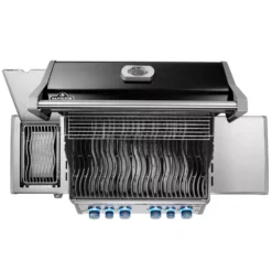Gasgrill Napoleon Rogue PRO-S 525 RSIB, Schwarz -Campingbedarf Geschäft napoleon gasgrill rogue pro s 525 sizzle zone heckbrenner seitenablage deckelthermometer 1000 6 20099