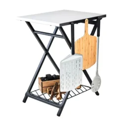 Klapptisch Ooni Folding Table -Campingbedarf Geschäft ooni klapptisch werkzeughalter mit haken edelstahl arbeitsflaeche zubehoer 1000 3 25152