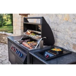 Outdoorküche Napoleon OASIS Compact 105 Mit BIG32-1 Und Einbau Sizzle Zone, Mattschwarz -Campingbedarf Geschäft outdoor kueche napoleon oasis compact 105 mattschwarz unterschrank mit 2 schubladen innenraumbeleuchtung 1000 7 28162