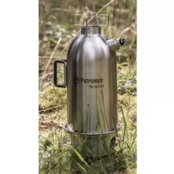 Petromax Edelstahl-Feuerkanne, 1,5 Liter -Campingbedarf Geschäft outdoor wasserkocher campingkocher petromax feuerkanne mit dampfpfeife zum aufschrauben feuerschale 1000 7 26194