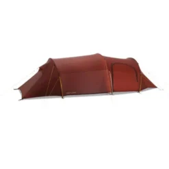 Trekkingzelt Nordisk Oppland 3 LW, Burnt Red -Campingbedarf Geschäft outdoorzelt nordisk oppland 3 lw 3 personen zelt burnt red 2 16724