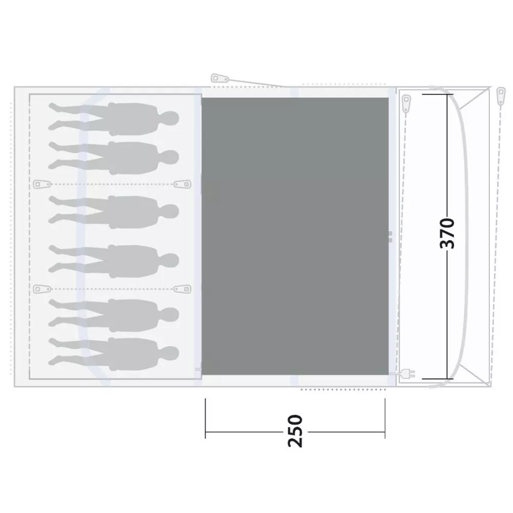 Teppich Outwell Cozy Carpet Florida / Alabama 6 Air 2 Teppich Outwell Cozy Carpet Florida / Alabama 6 Air – Bild 2
