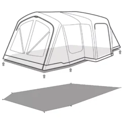 Unterlage Outwell Footprint Montana 6 Air 5 Unterlage Outwell Footprint Montana 6 Air -Campingbedarf Geschäft outwell montana 6 air footprint skizze unterlage familien camping zelt 2 27542