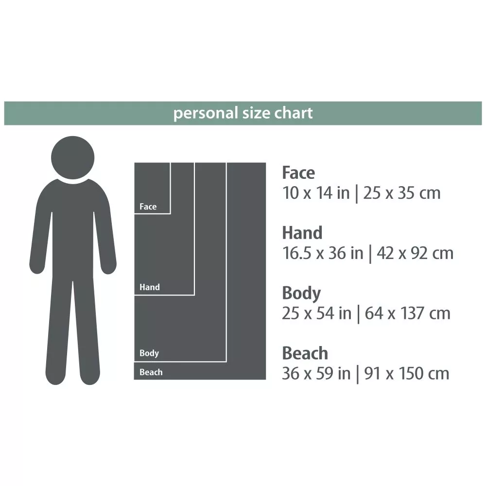 Händehandtuch PackTowl Personal Handtuch | Hand 42x92cm | Sage 3 Händehandtuch PackTowl Personal Handtuch | Hand 42x92cm | Sage – Bild 3