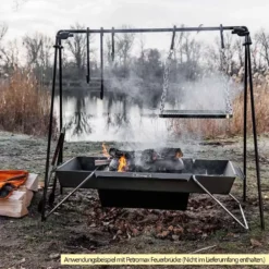 Petromax Brennbock -Campingbedarf Geschäft petromax brennbock transportable schwarze feuerschale mit 50l fuellvolumen 1000 3 27879