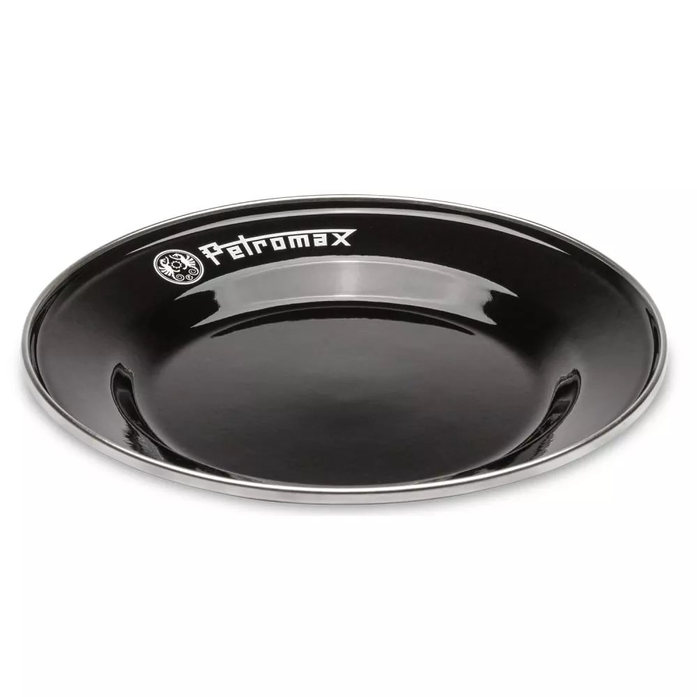 Petromax Emaille-Teller, Schwarz, 2 Stück, Ø 26 Cm 1 Petromax Emaille-Teller, Schwarz, 2 Stück, Ø 26 Cm