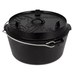 Dutch Oven Petromax Feuertopf Ft9-t Planer Boden, Gusseisentopf Ø 23,9 Cm