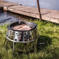 Petromax Grill-Feuerpfanne Gp30h Mit Henkel, Ø 30 Cm -Campingbedarf Geschäft petromax gusseisen grill feuerpfanne 30cm durchmesser mit rillen am boden 1000 3 27837