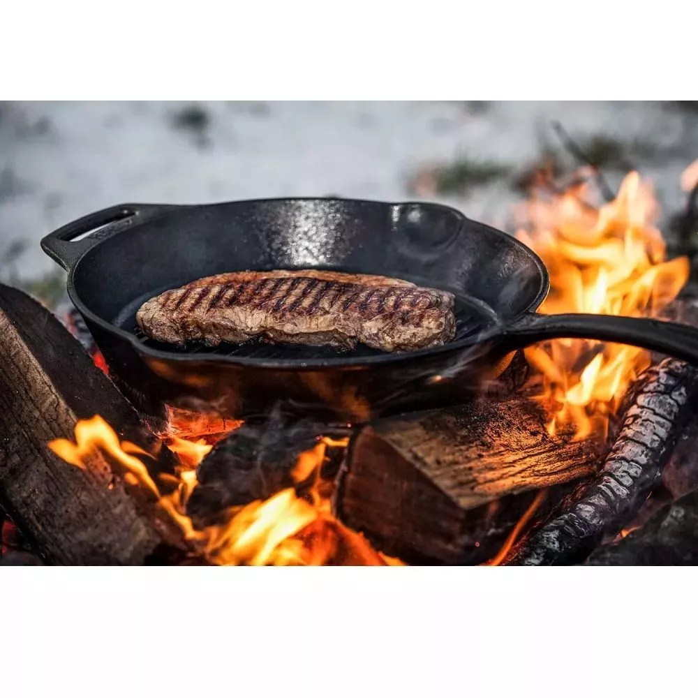 Petromax Grill-Feuerpfanne Gp35 Mit Stiel, Ø 35 Cm 2 Petromax Grill-Feuerpfanne Gp35 Mit Stiel, Ø 35 Cm – Bild 2