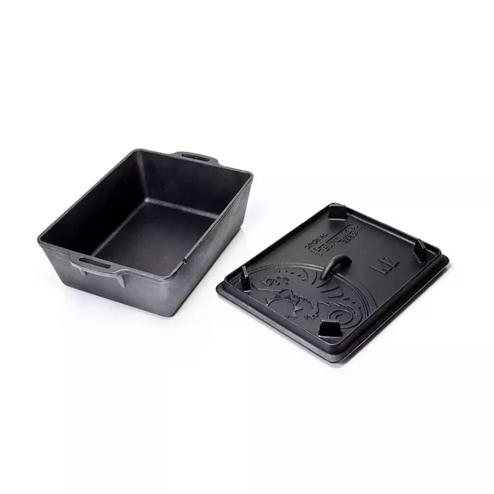 Gusseisen Petromax Kastenform Mit Deckel K8, Volumen 5,5 Liter 3 Gusseisen Petromax Kastenform Mit Deckel K8, Volumen 5,5 Liter – Bild 3