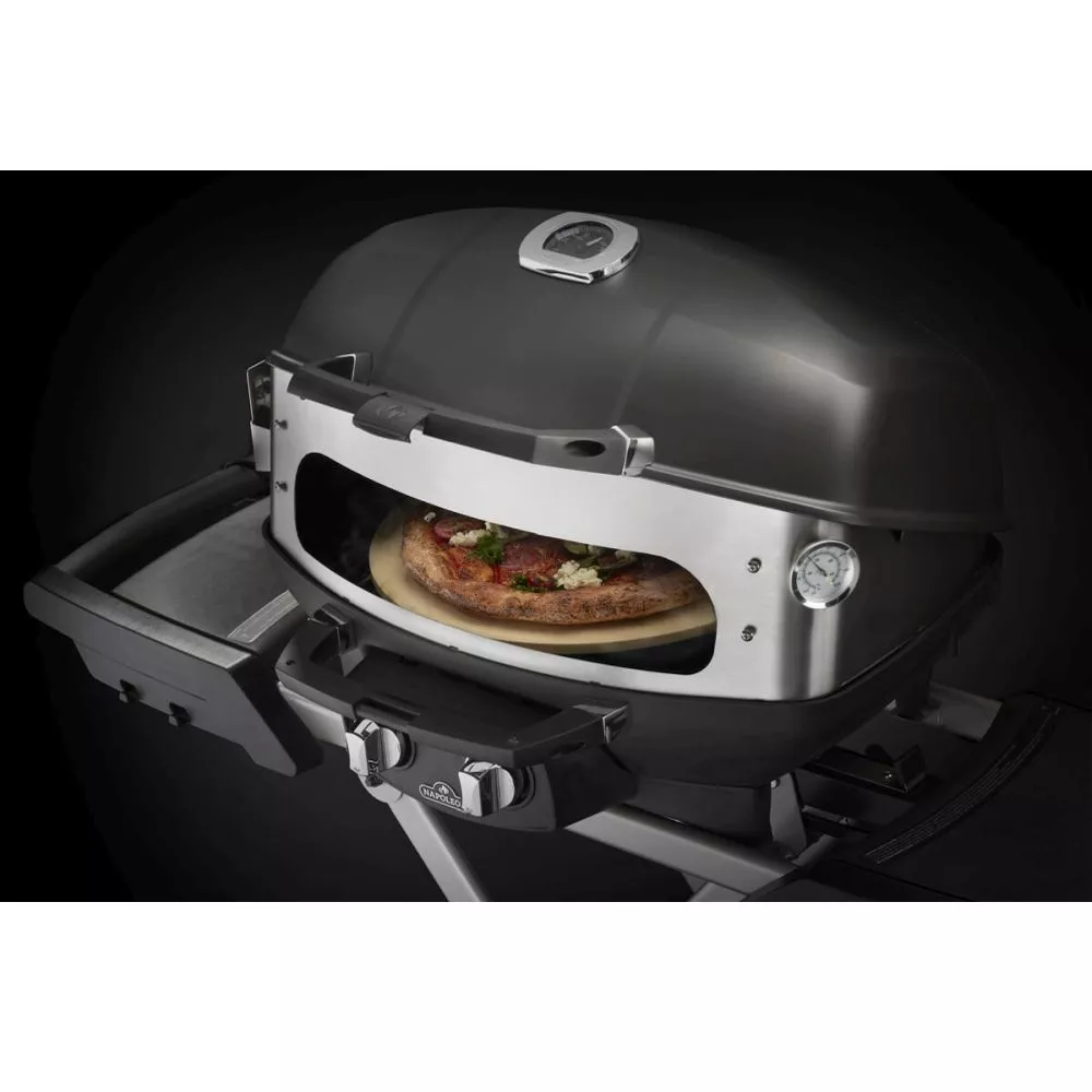 Napoleon Drehspiess-Vorrichtung Mit Pizza-Ofen Einsatz Für TravelQ 2 Napoleon Drehspiess-Vorrichtung Mit Pizza-Ofen Einsatz Für TravelQ – Bild 2