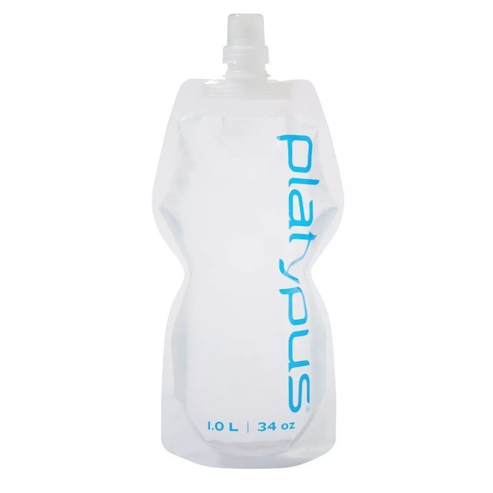 Zusammenfaltbare Wasserflasche Platypus SoftBottle, Push-Pull Cap, 1 Liter 1 Zusammenfaltbare Wasserflasche Platypus SoftBottle, Push-Pull Cap, 1 Liter