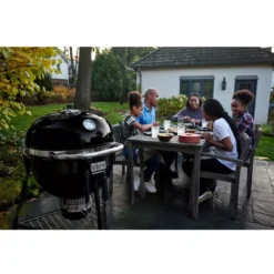 Holzkohlegrill Weber Summit Kamado E6 -Campingbedarf Geschäft schwarzer kamadogrill weber holzkohle grill summit kamado e6 mit gbs edelstahlrost 1000 14 22087
