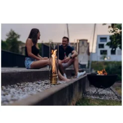 Höfats SPIN 1200 Tischfeuer, Gold 9 Höfats SPIN 1200 Tischfeuer, Gold -Campingbedarf Geschäft spin1200 hoefats edelstahl goldenes tischfeuer glaszylinder ambiente 1000 4 25744