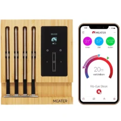 Kabelloses Grillthermometer Traeger MEATER Block -Campingbedarf Geschäft traeger app meater block grillzubehoer aufbewahrungsbox ladestation 1000 2 23664