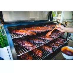 Pelletgrill Traeger Timberline 1300, Schwarz | Ausstellungsstück -Campingbedarf Geschäft traeger timberline 1300 schwarzer pellet smoker 1000 10 28680