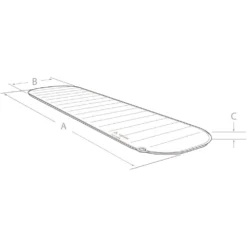 VAUDE Tour 5 M Isomatte -Campingbedarf Geschäft vaude tour 5 m skizze camping trekking isomatte liegematte 1000 3 22408