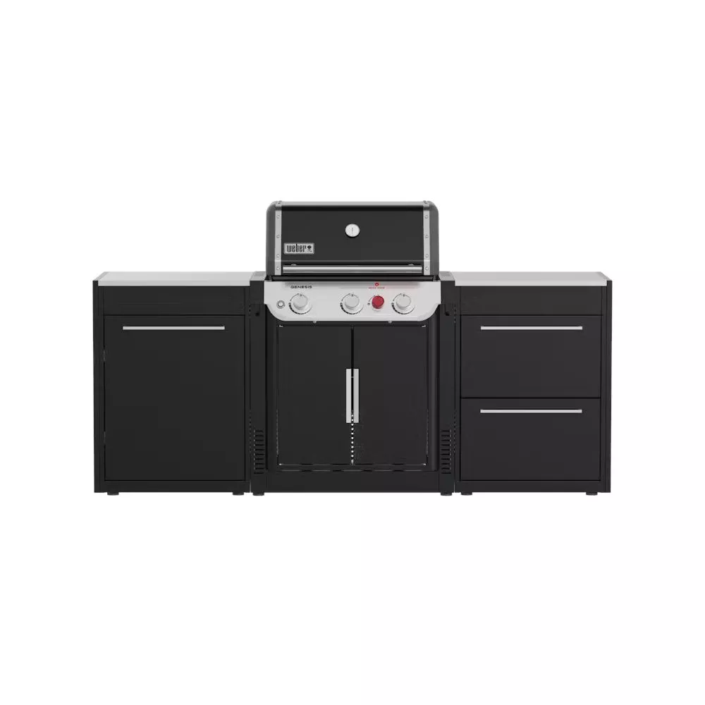 Weber Outdoorküche BBQ-Kitchen, 2er Set Für Genesis E-325S Ohne Seitenkocher 1 Weber Outdoorküche BBQ-Kitchen, 2er Set Für Genesis E-325S Ohne Seitenkocher